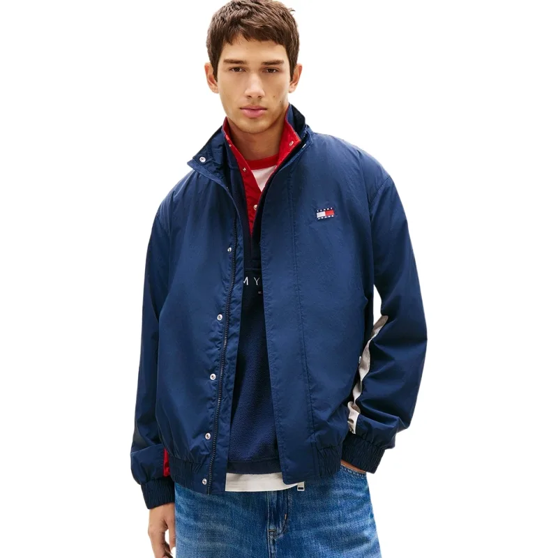 Куртка мужская с воротником стойкой тонкая Tommy Hilfiger, темно-синий C1G — фото 4