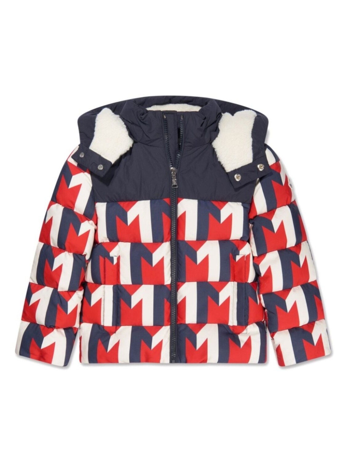 

Moncler Enfant пуховик Evano с монограммой, синий