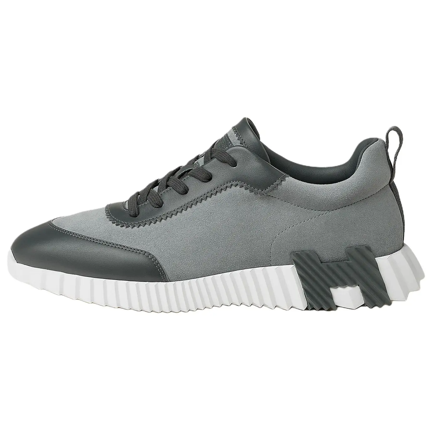 

Низкие повседневные туфли мужские серые HERMES, Gray