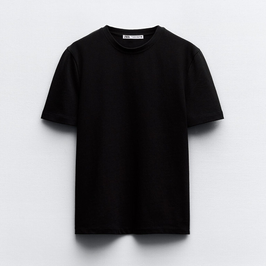 

Футболка Zara Heavy Cotton, черный