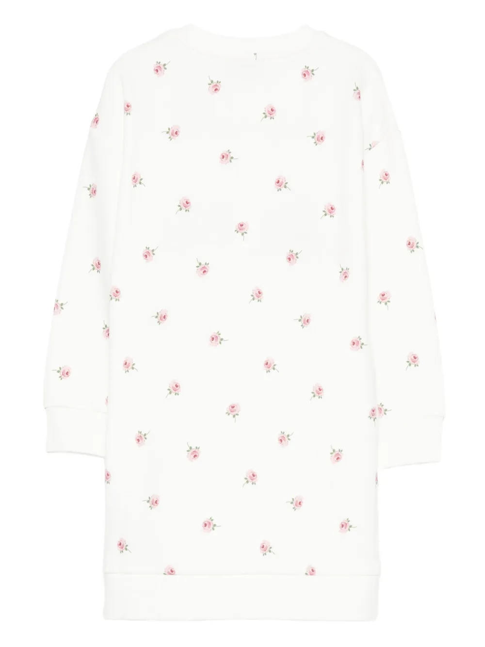 Платье с цветочным принтом и застежкой-молнией спереди Stella McCartney Kids, белый — фото 2