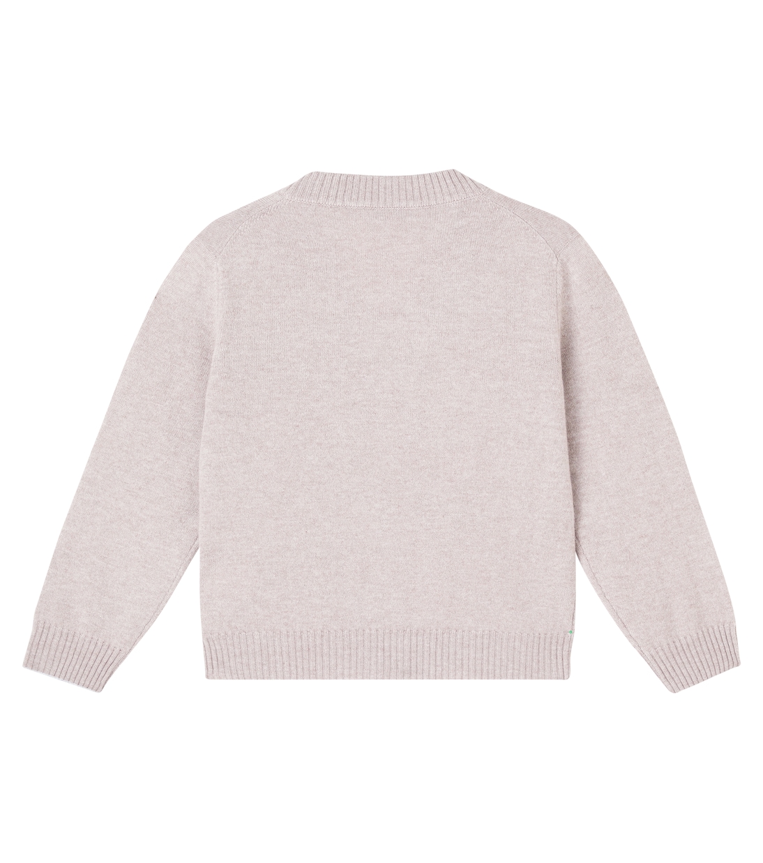 Вышитый кашемировый кардиган Brunello Cucinelli Kids, Corteccia+Ciottiolo — фото 4