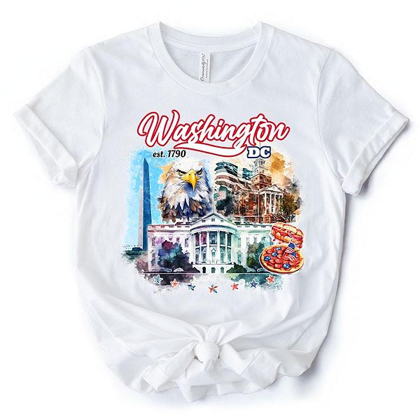 

Футболка Artistic Washington DC с достопримечательностями столицы, White House Ornamentallyyou