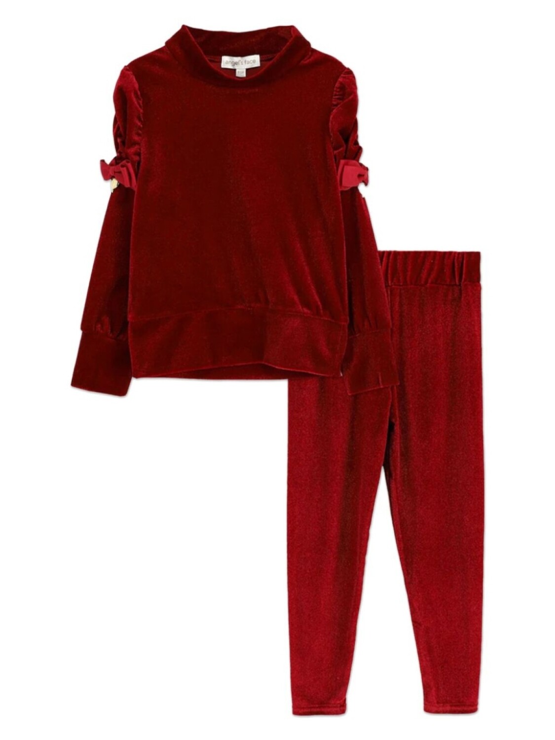 

ANGEL'S FACE KIDS комплект Finella Velveteen из топа и брюк, красный