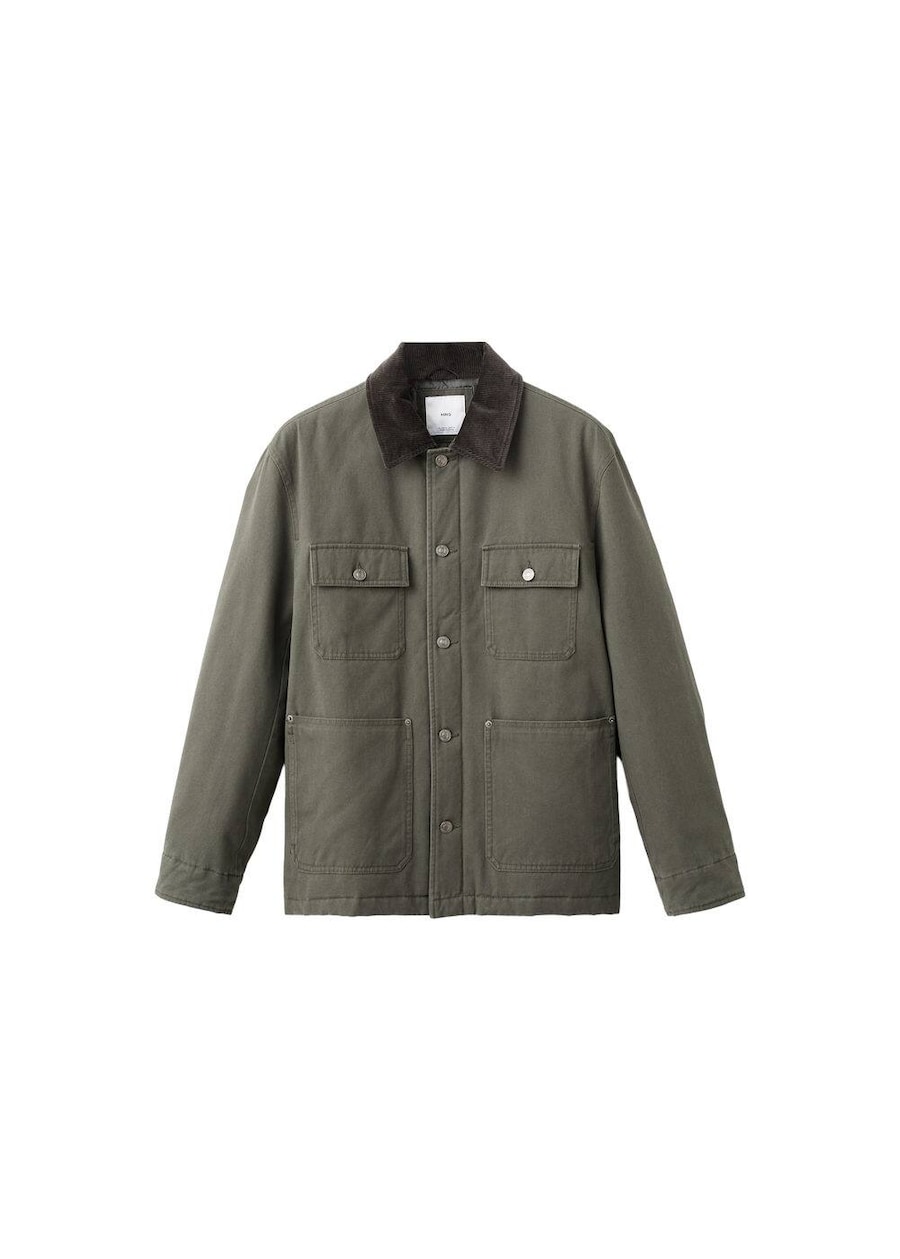 

Куртка межсезонная MANGO MAN, хаки