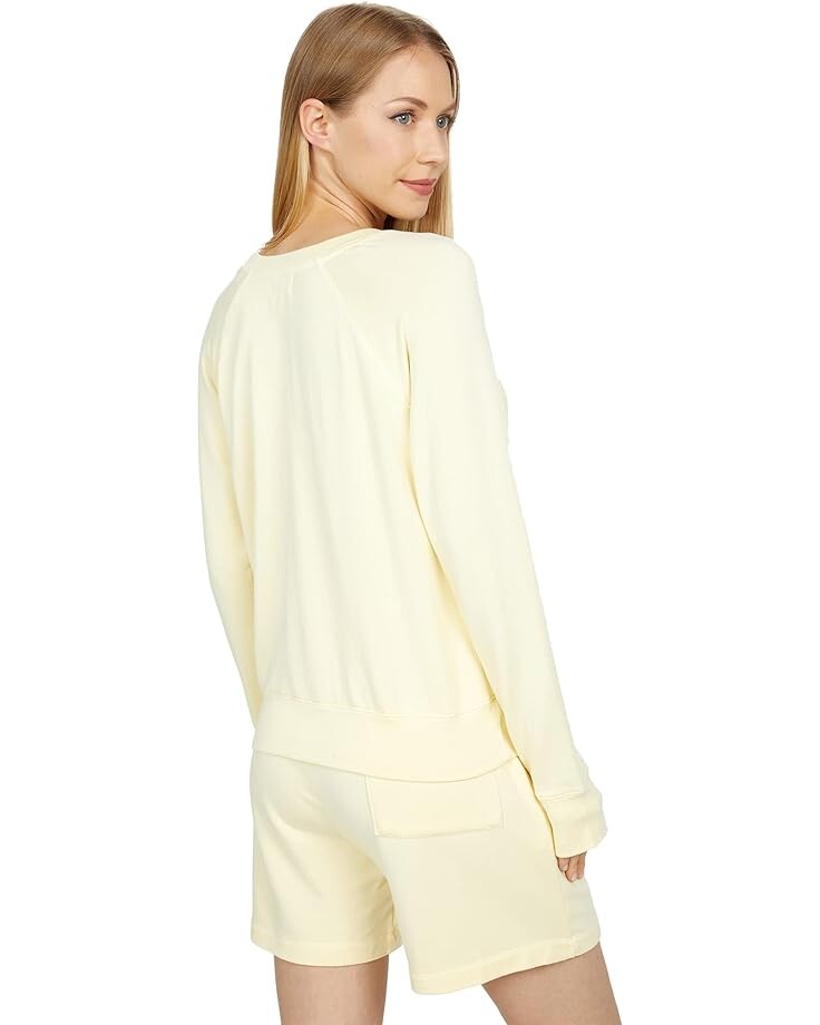 

Толстовка SUNDRY Cropped Super Soft Viscose Fleece Sweatshirt, цвет Canary