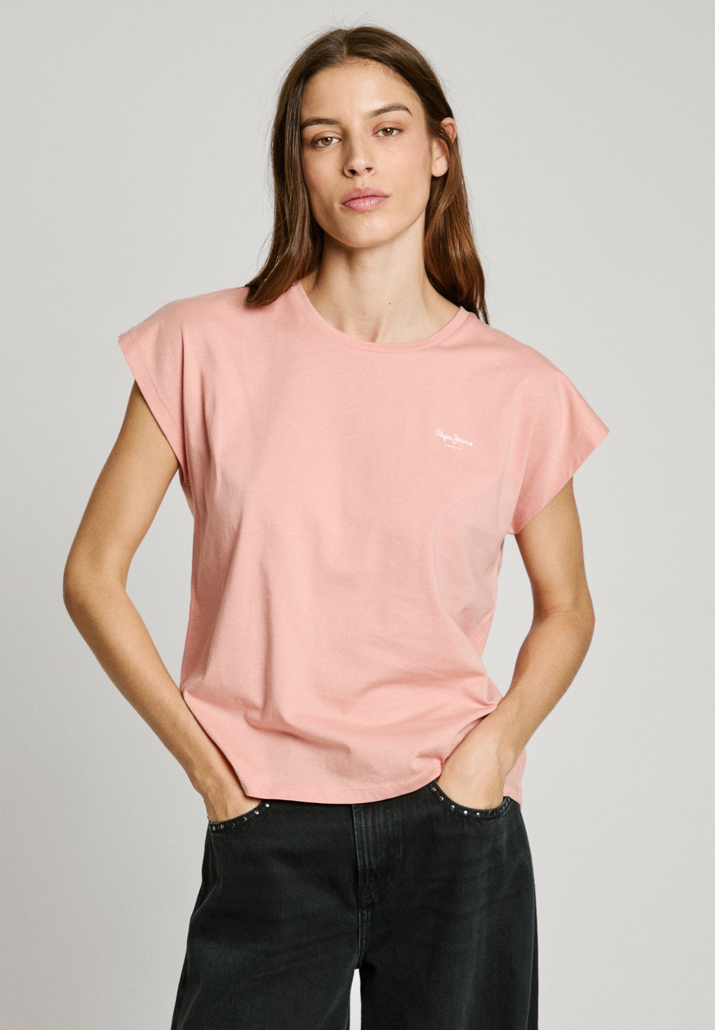 

Базовая футболка BLOOMA Pepe Jeans, фуксия