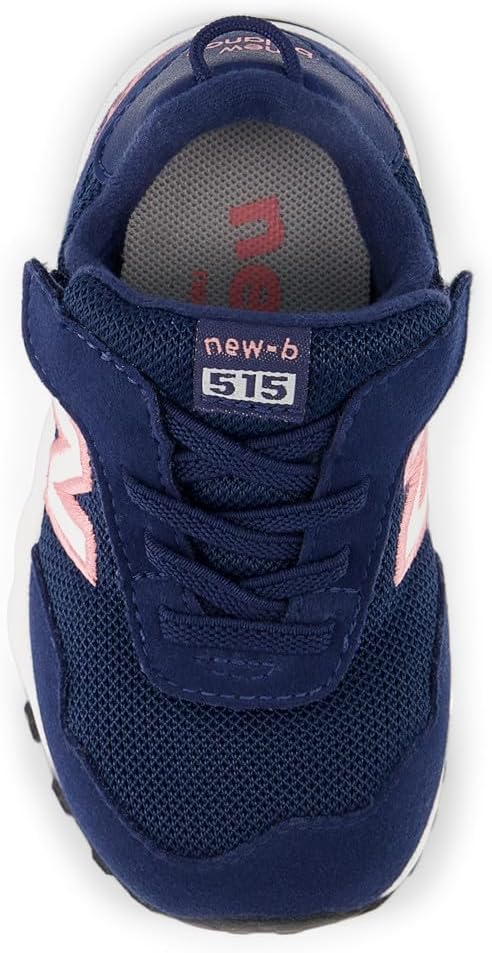 Детские кроссовки New Balance 515 V1 на шнуровке, Nb Navy/Double Bubble — фото 4