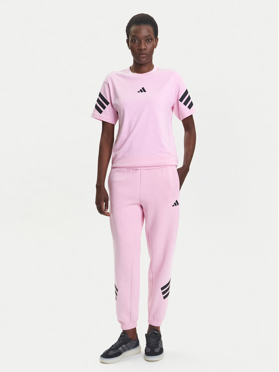 Спортивные брюки обычного кроя Future Icons 3-Stripes JE0158 Adidas, розовый — фото 2