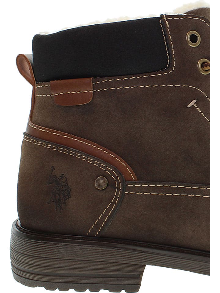 Ботинки коричневого цвета U.S. Polo Assn. — фото 3