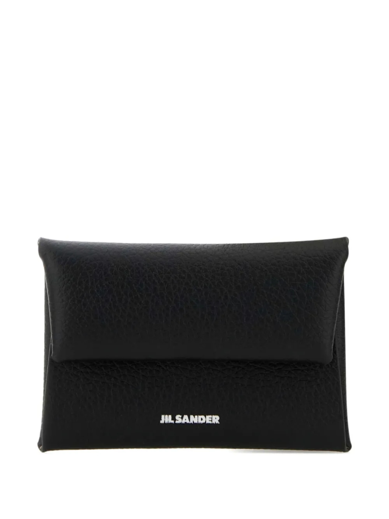

Складной кожаный кошелек для монет Jil Sander, черный