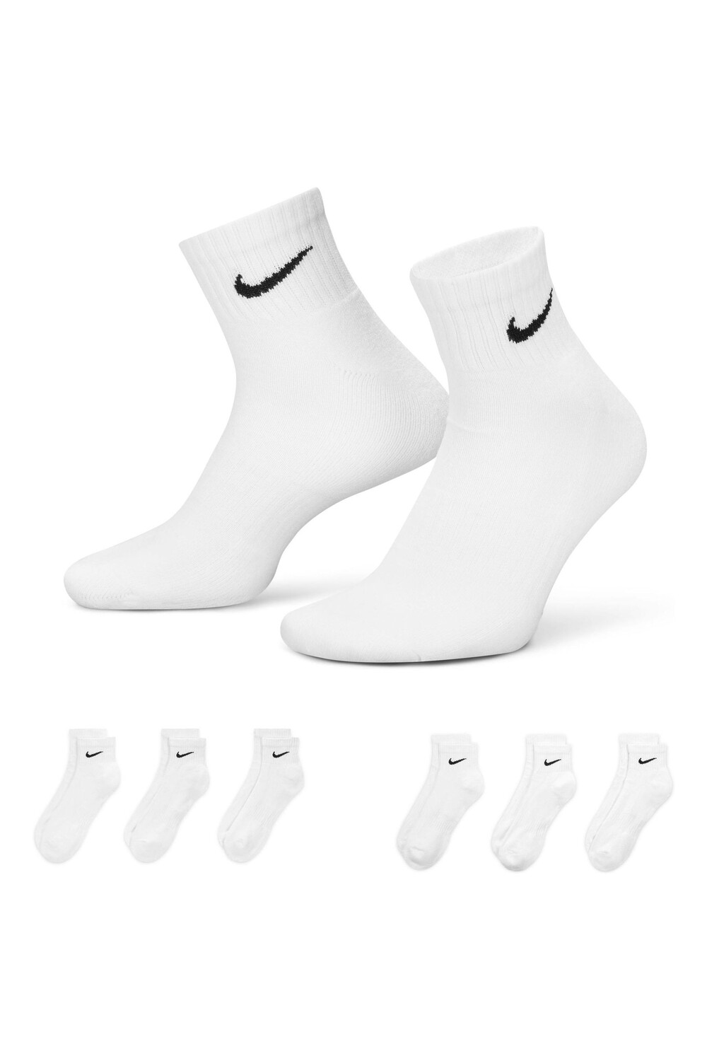 

Набор из 6 пар носков для тренировок на каждый день с амортизацией Nike, черный