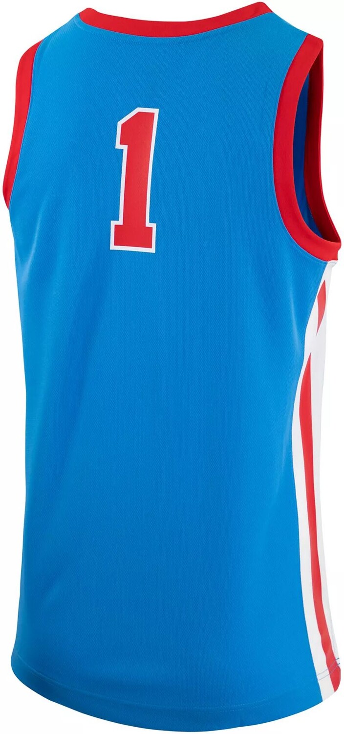 Мужская синяя баскетбольная майка Nike Ole Miss Rebels #1 Replica — фото 3