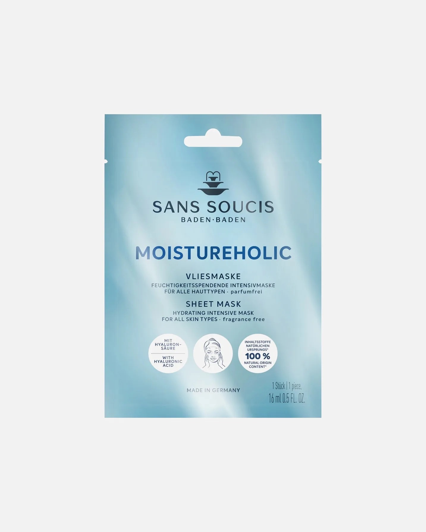 Сыворотка Sans Soucis — Для лица Beauty Elixirs Moistourholic Fleece Mask, 16 мл