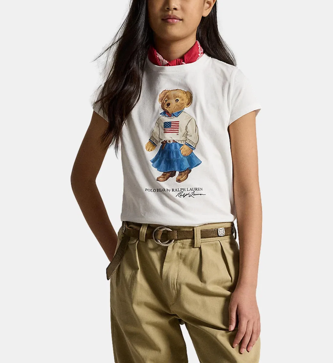 Футболка прямого кроя из хлопка от Polo Ralph Lauren, белый — фото 4