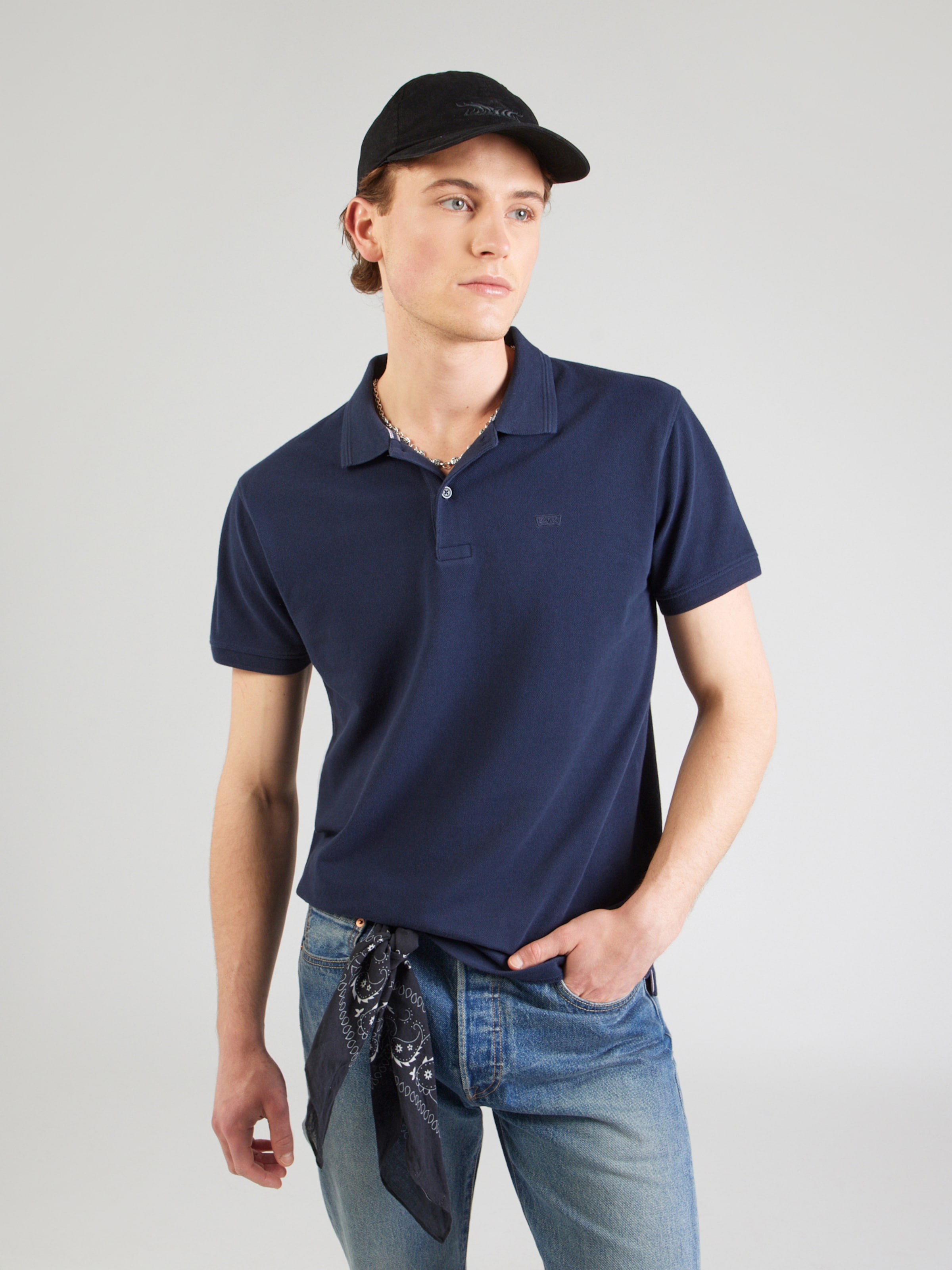 LEVI'S  Футболка 'Original Polo' в темно-синем цвете — фото 3