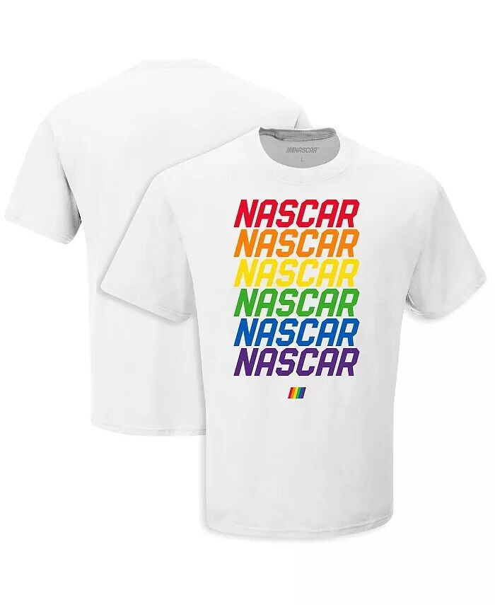 

Мужская белая футболка с повтором NASCAR Checkered Flag Sports