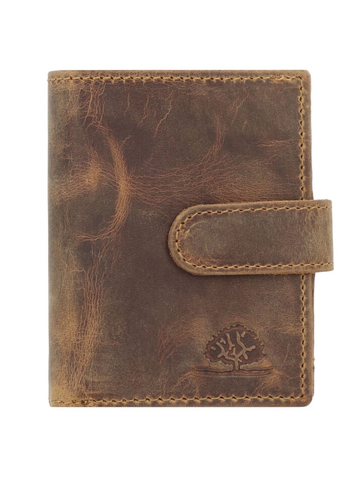

Кошелек Greenburry Vintage Original Geldbörse RFID Leder 8 cm, цвет sahara tan