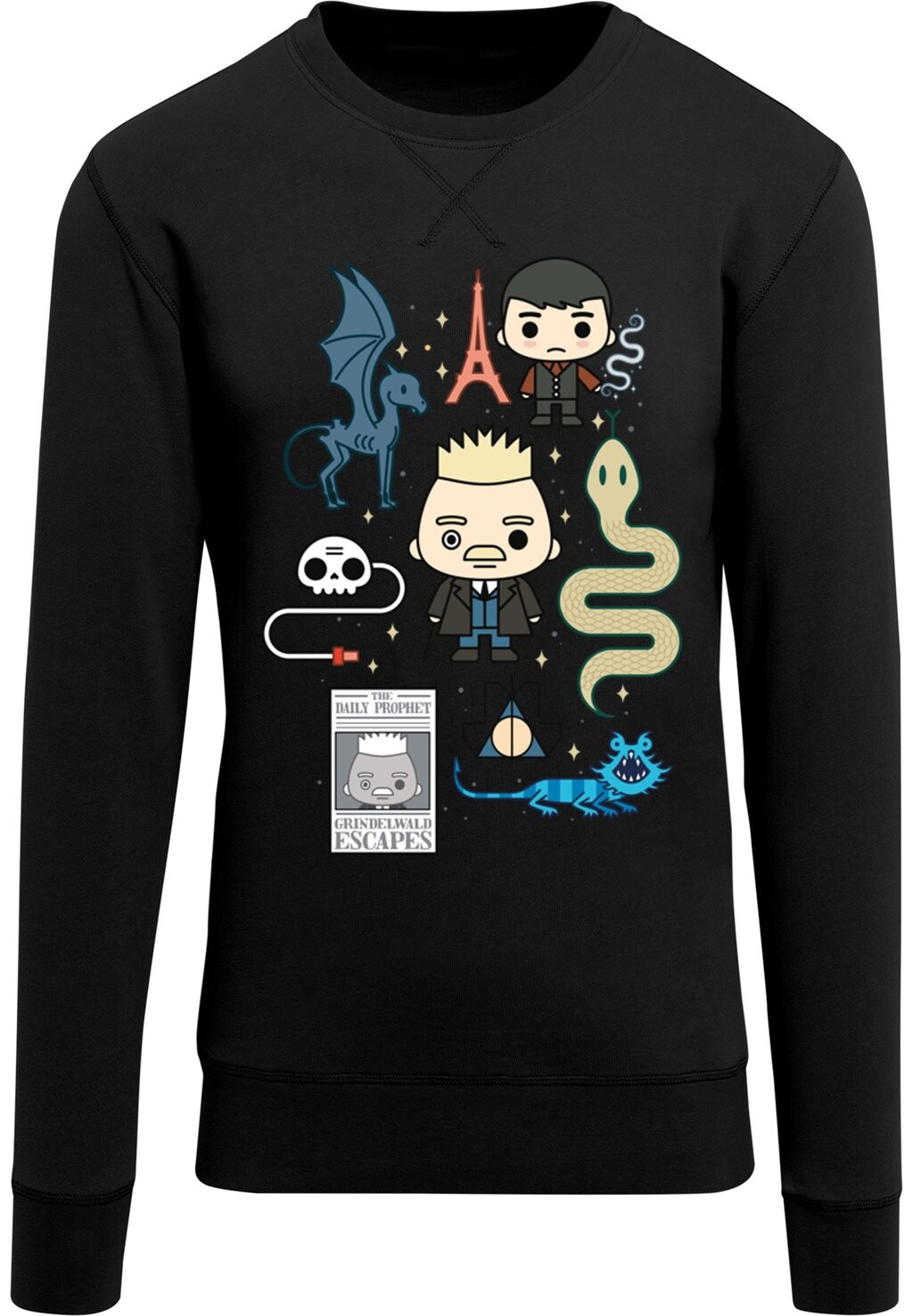

Толстовка FANTASTIC BEASTS 2 CHIBI GRINDELWALD F4NT4STIC, черный