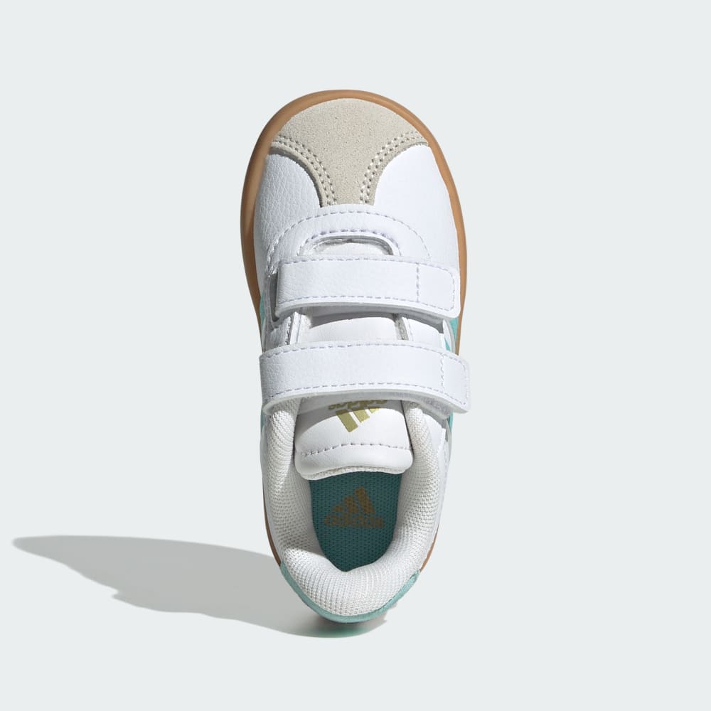 Кроссовки Adidas VL Court 3.0 Shoes Kids, цвет Cloud White/Flash Aqua/Alumina — фото 2