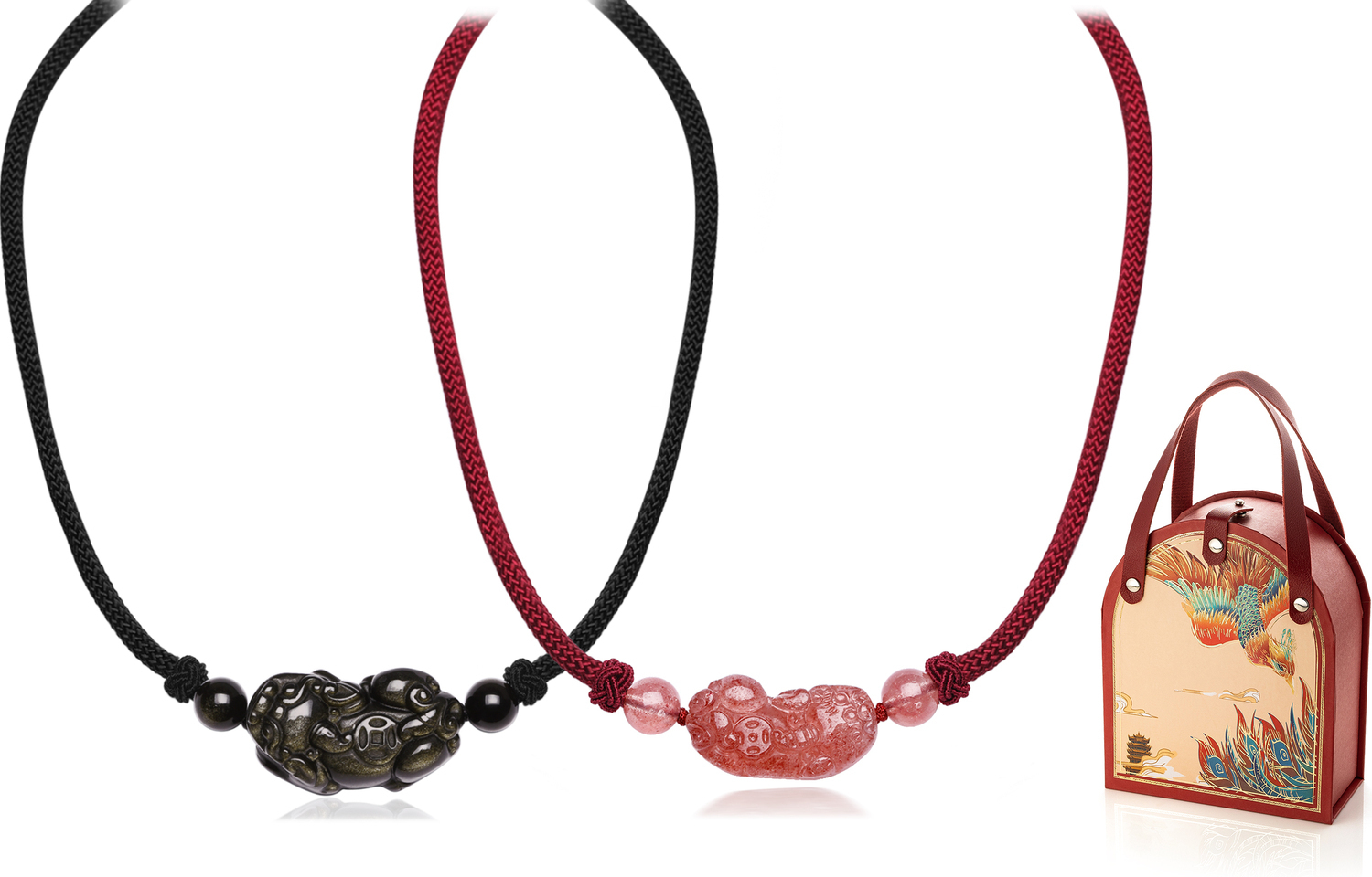 

Кулон из клубничного кварца Jodie&Kevin унисекс Jodie＆Kevin