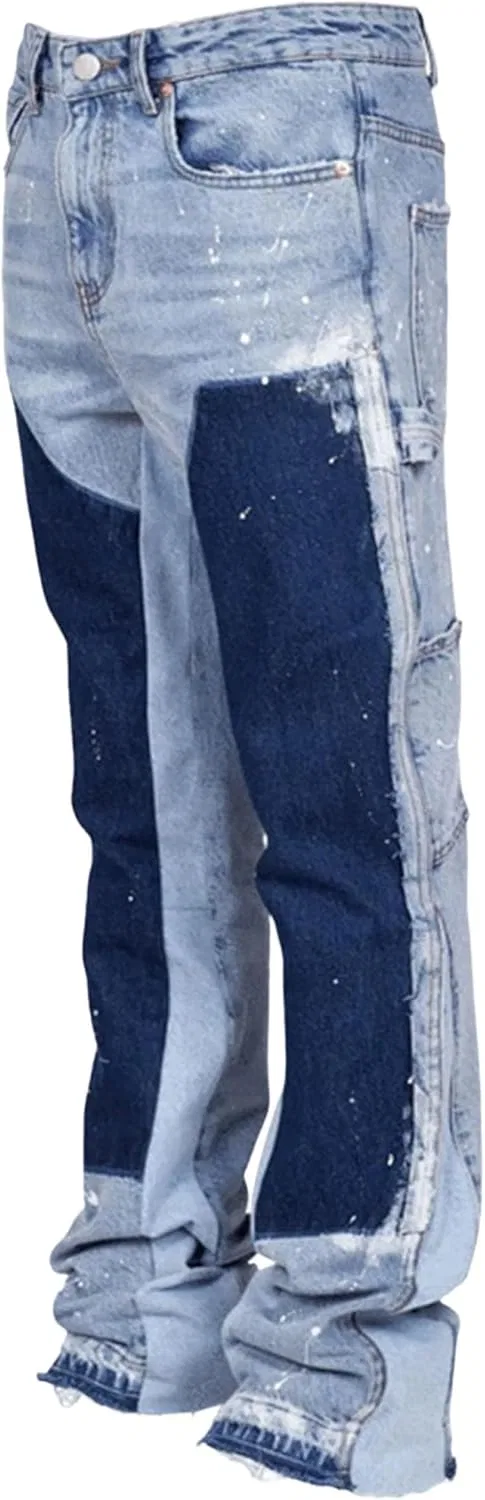 Джинсы Slim Fit Men Winter Pants, Light Blue
