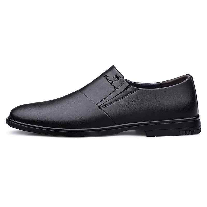 

VanCamel Мужские черные классические туфли с гладкой отделкой, цвет Black-Smooth Finish