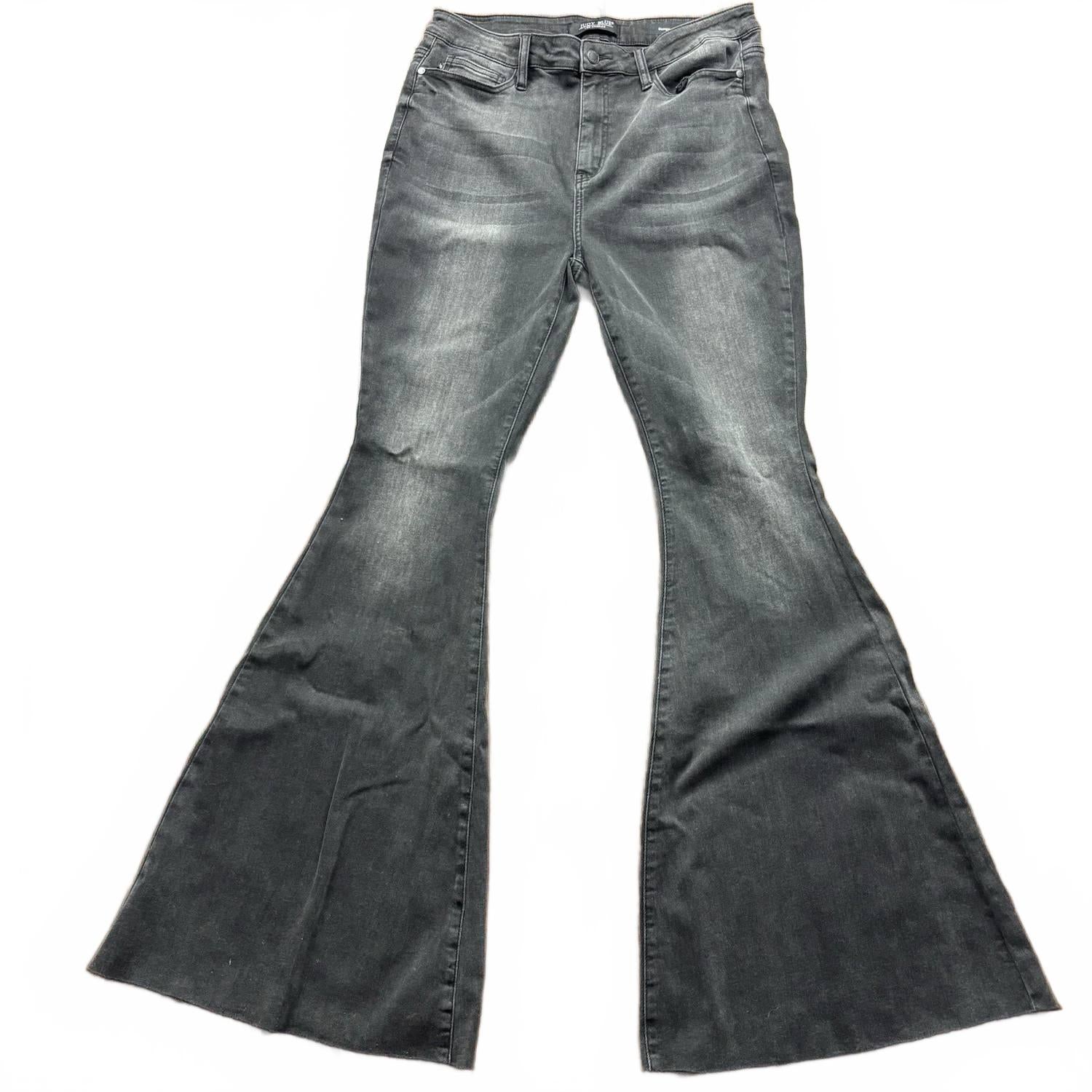 

Женские джинсы с высокой талией супер-клеш черные Judy Blue