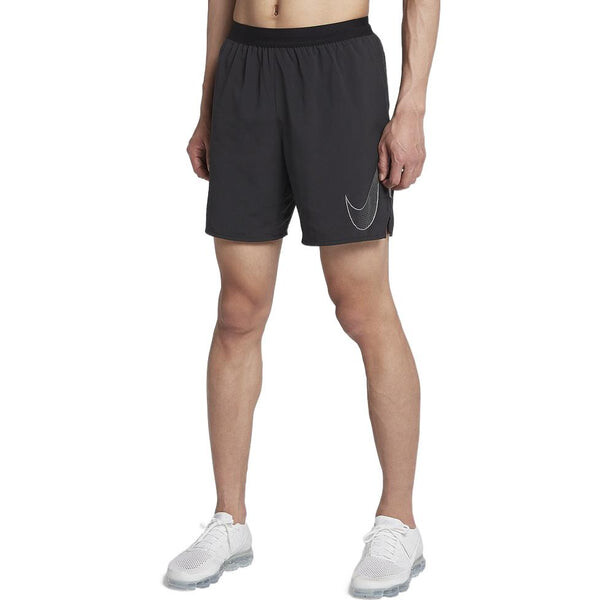 Шорты men's solid color breathable logo quick dry shorts black Nike, мультиколор — фото 3