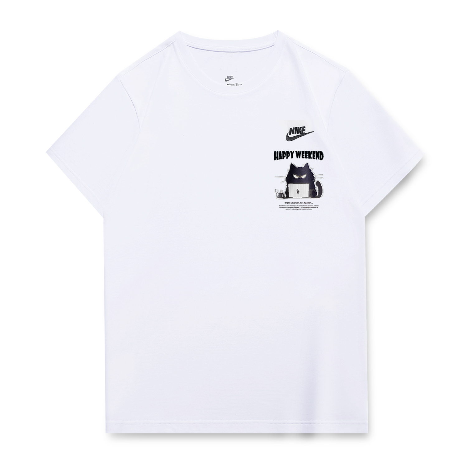 

Nike Футболка унисекс белая, Белый, Nike Футболка унисекс белая