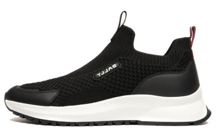 Кроссовки BALLY Logo-appliqué Mesh-panelling Sneakers, черный