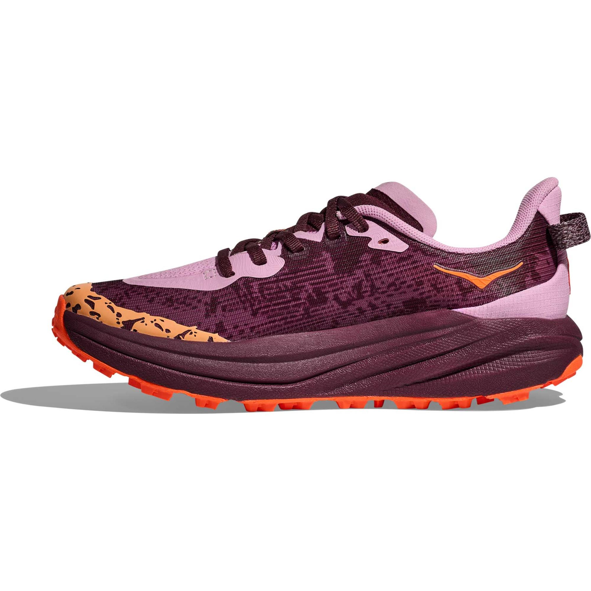 Детские кроссовки для бега по пересеченной местности Speedgoat 6 HOKA, Flower Nectar/Neon Tangerine — фото 3