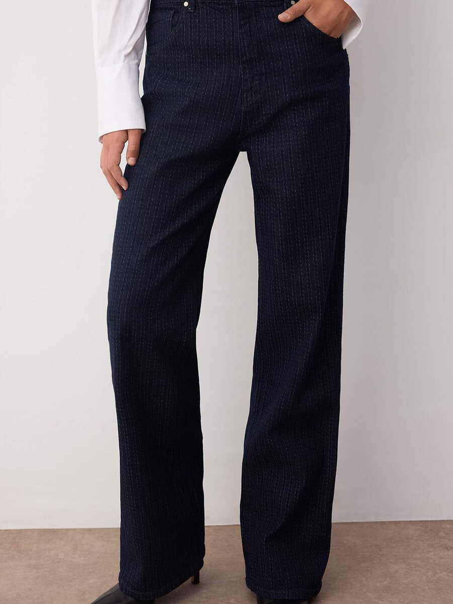 

Джинсы с широкими штанинами Trendyol, Dark blue