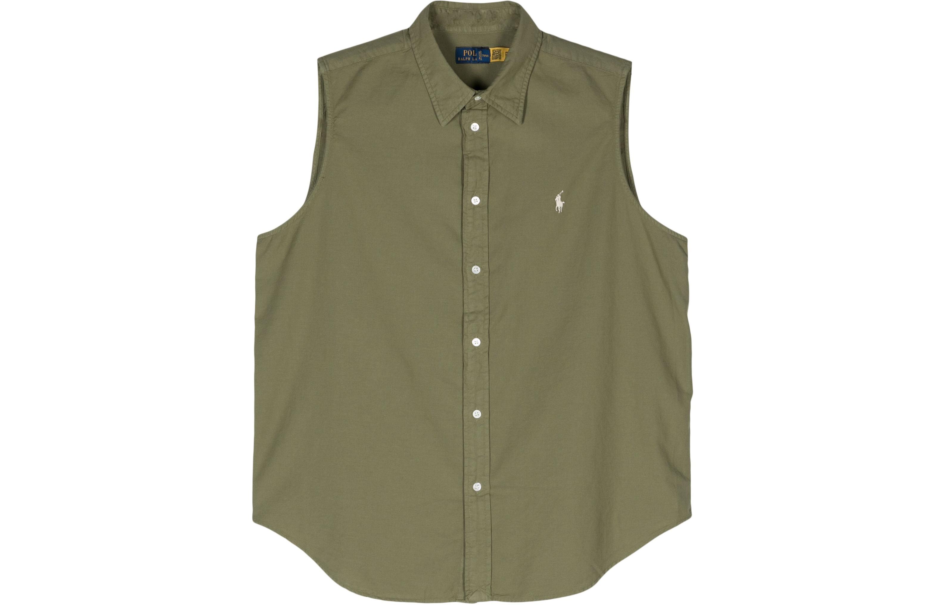 Рубашка Polo Pony Sleeveless Shirt Polo Ralph Lauren, оливковый