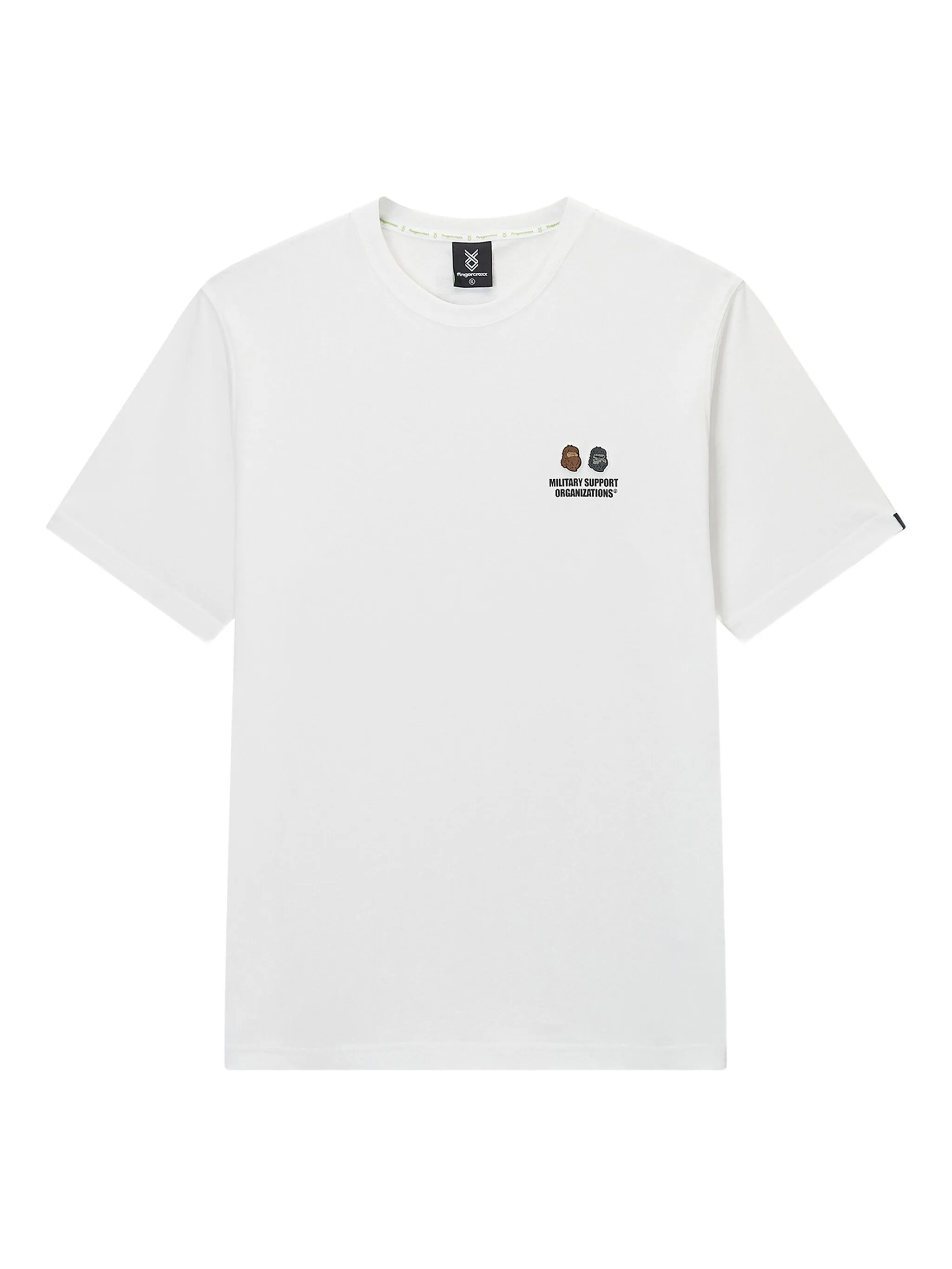 

Футболка с вышитым логотипом Fingercroxx, белый