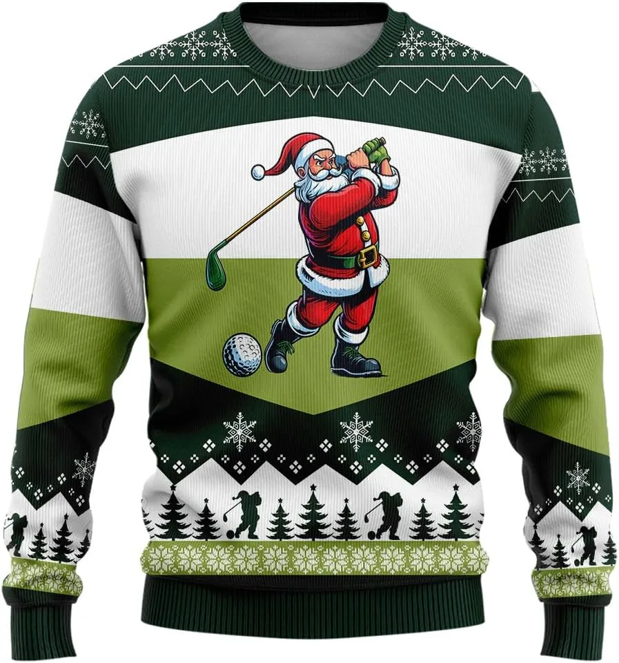 

Свитер Sports Ugly Christmas для женщин, 3D Santa HANZSPROUT