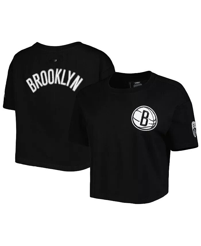 

Женская черная футболка свободного кроя Brooklyn Nets Classics Pro Standard