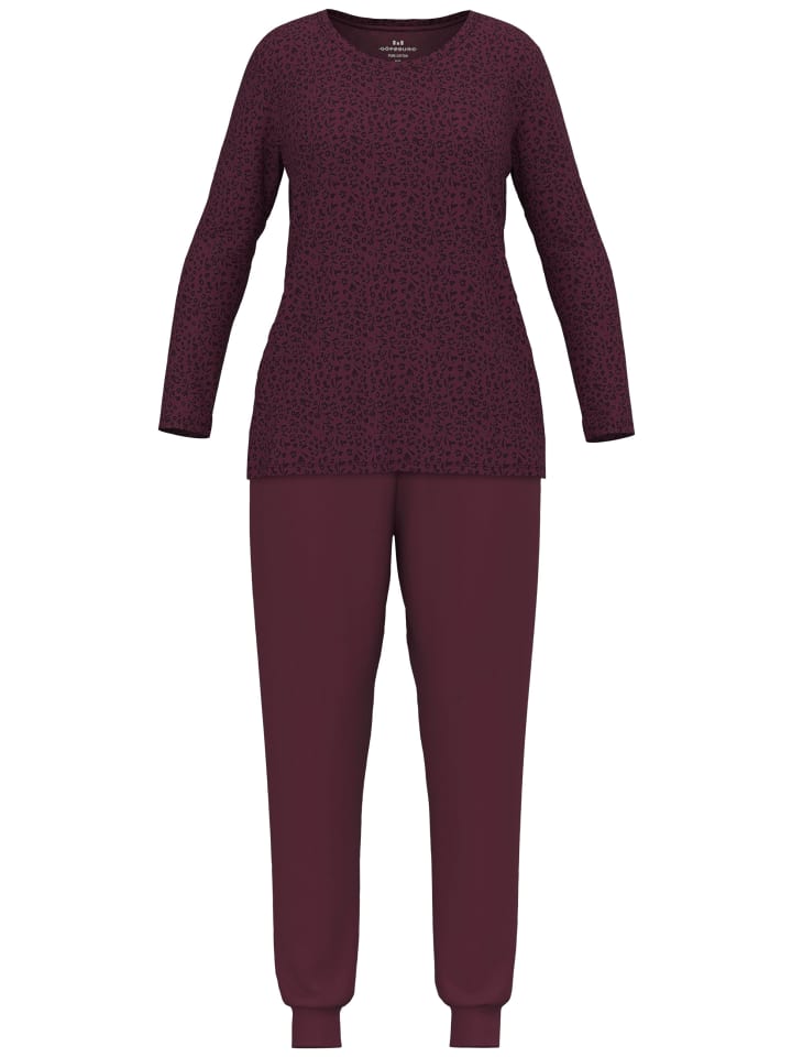 

Götzburg Пижама «Ханья» фиолетово-среднего оттенка по всей поверхности