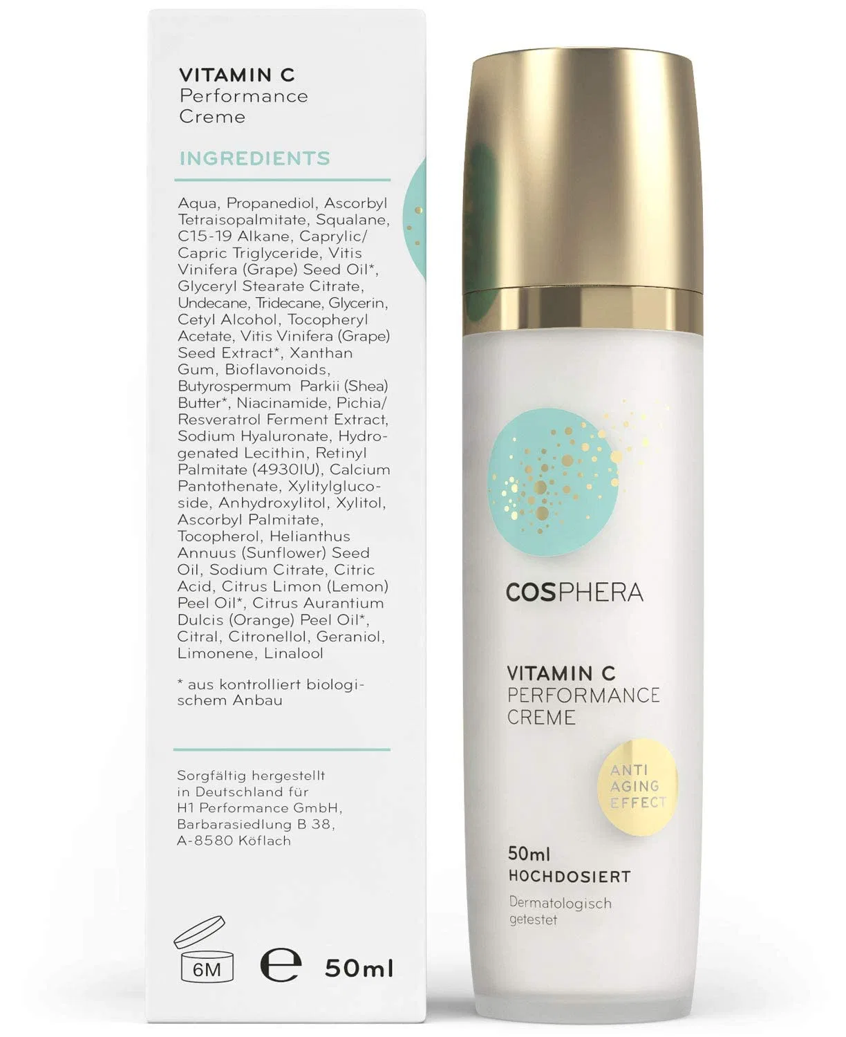 Крем для лица Cosphera — Дневной и ночной «Vitamin C Performance» с гиалуроновой кислотой от — фото 2