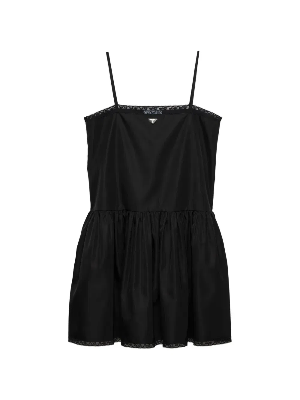 Мини-платье из нейлона Re-Nylon Prada, черный