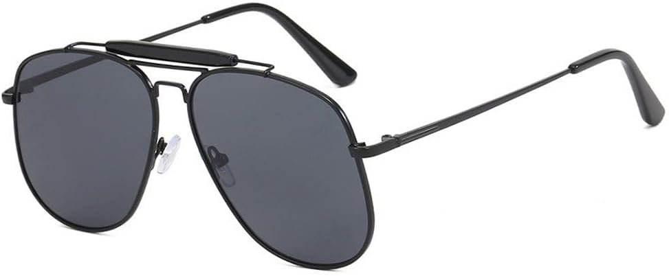 

Модные солнцезащитные очки большого размера класса люкс для женщин и мужчин, металлические солнцезащитные очки, очки с защитой от УФ-излучения UV400 TKKTLLT, Black Black