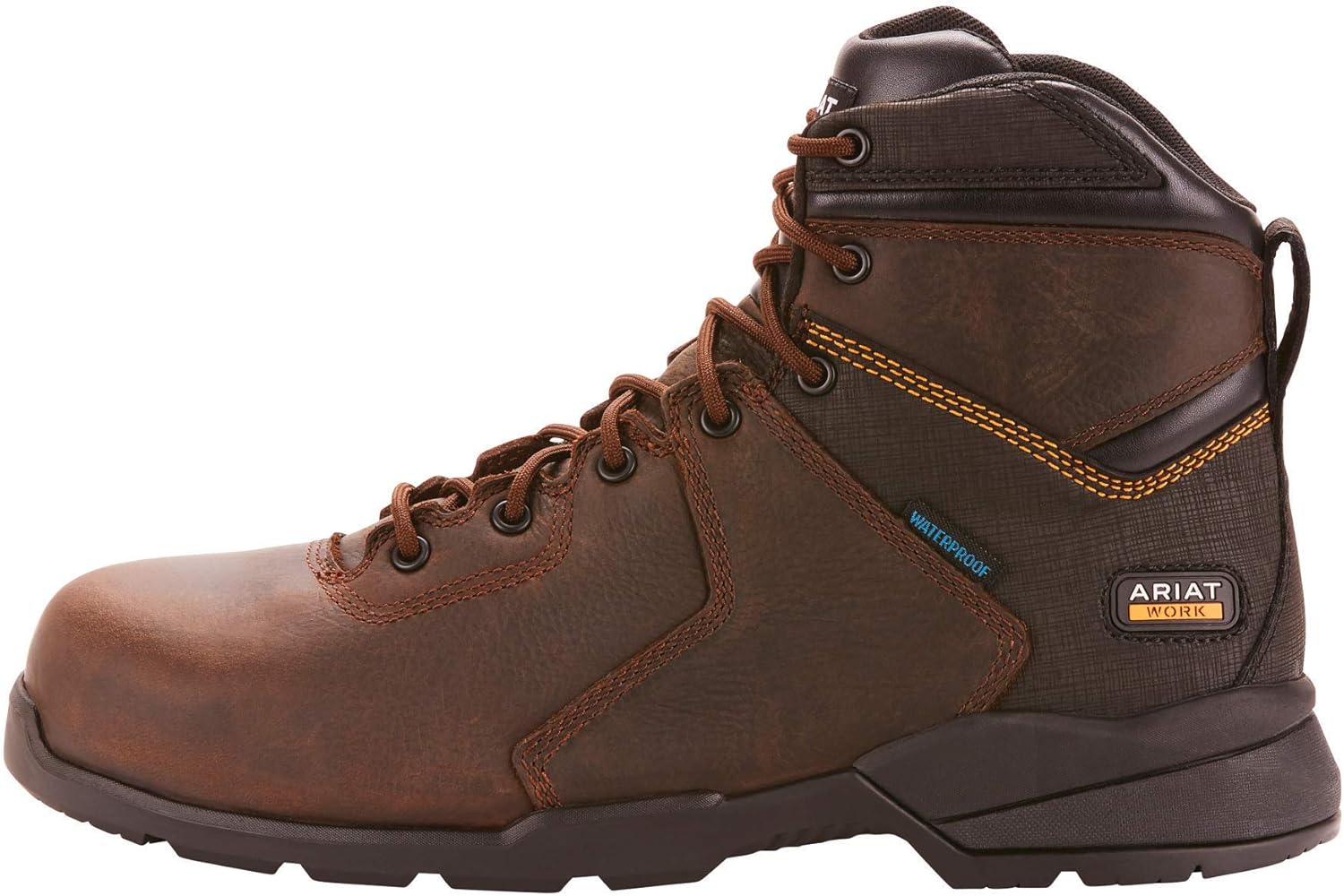 Ботинки для мужчин Ariat REBAR FLEX 6 H2O с углеродным носком, коричневый — фото 3