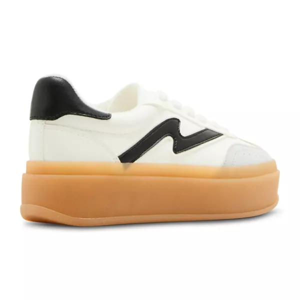 Модные женские кроссовки на платформе Mightty Madden Girl, цвет white black — фото 3