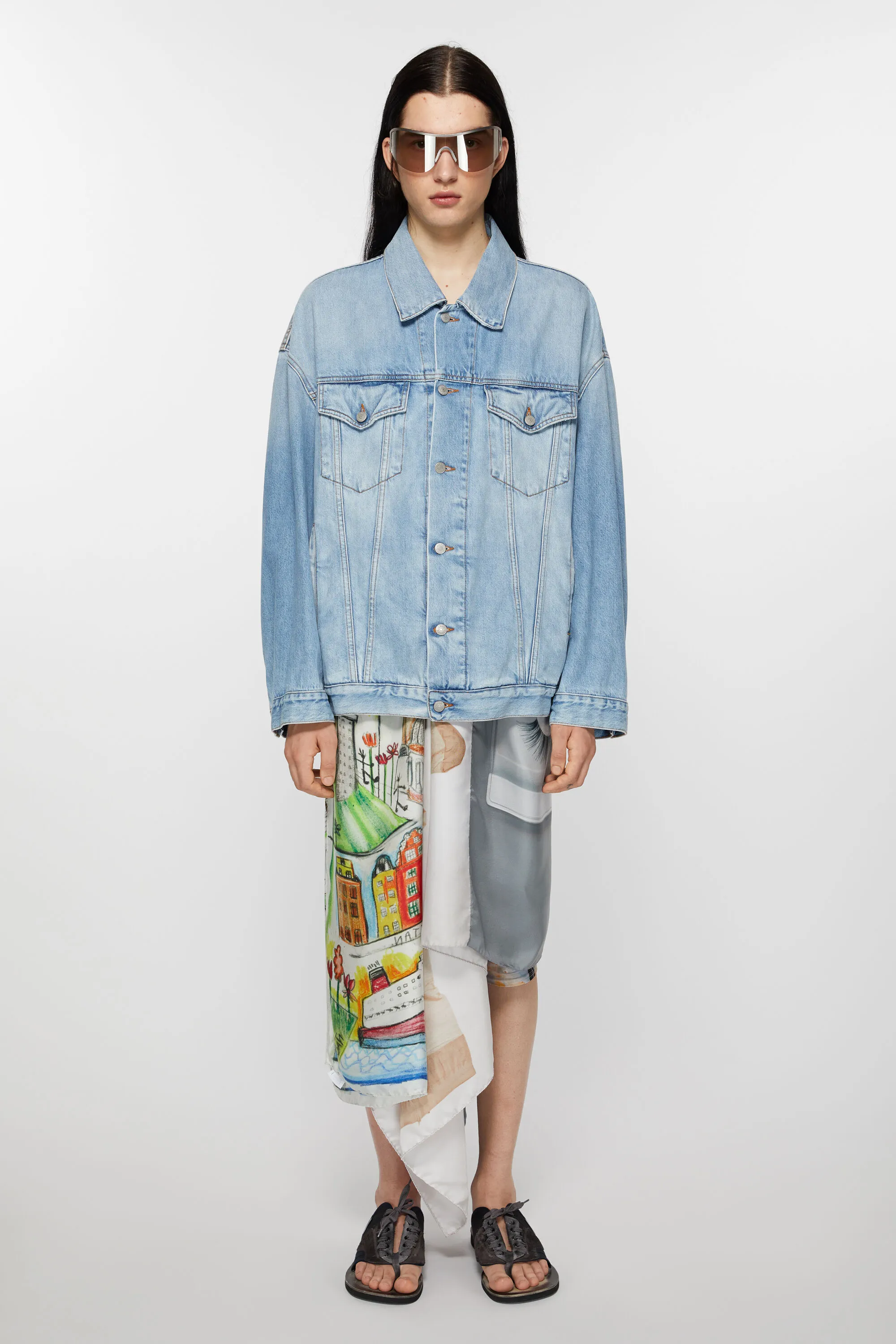

Джинсовая куртка - Оверсайз унисекс крой Acne Studios, голубой