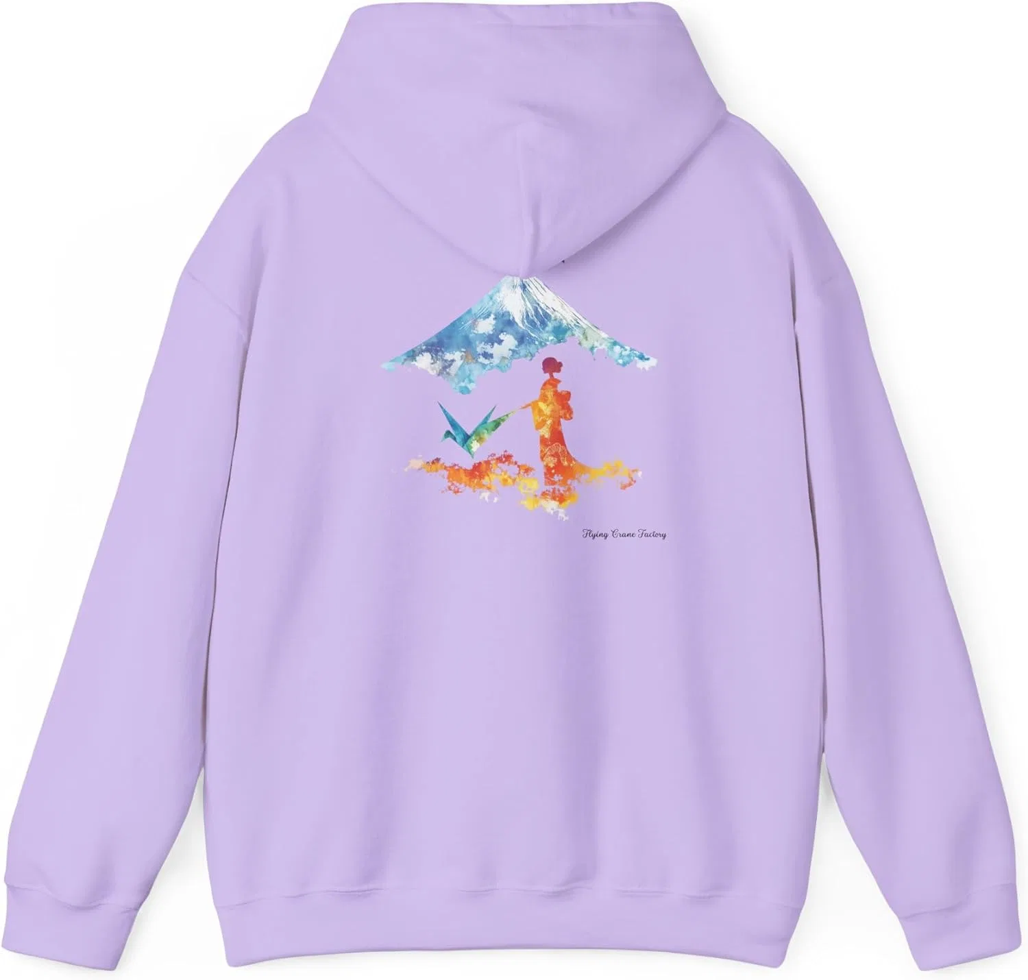 Худи Origami Crane Hoodie, бренд GENERIC, орхидея — фото 2