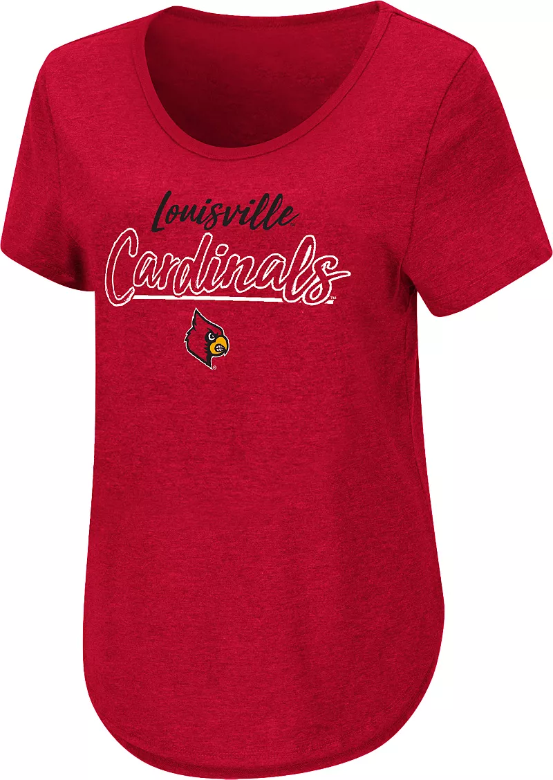 

Женская красная промо-футболка Colosseum Louisville Cardinal Cardinal