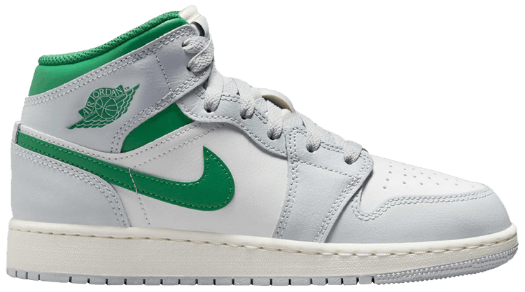 

Кроссовки Air Jordan 1 Mid GS 'Summit White Pine Green', белый