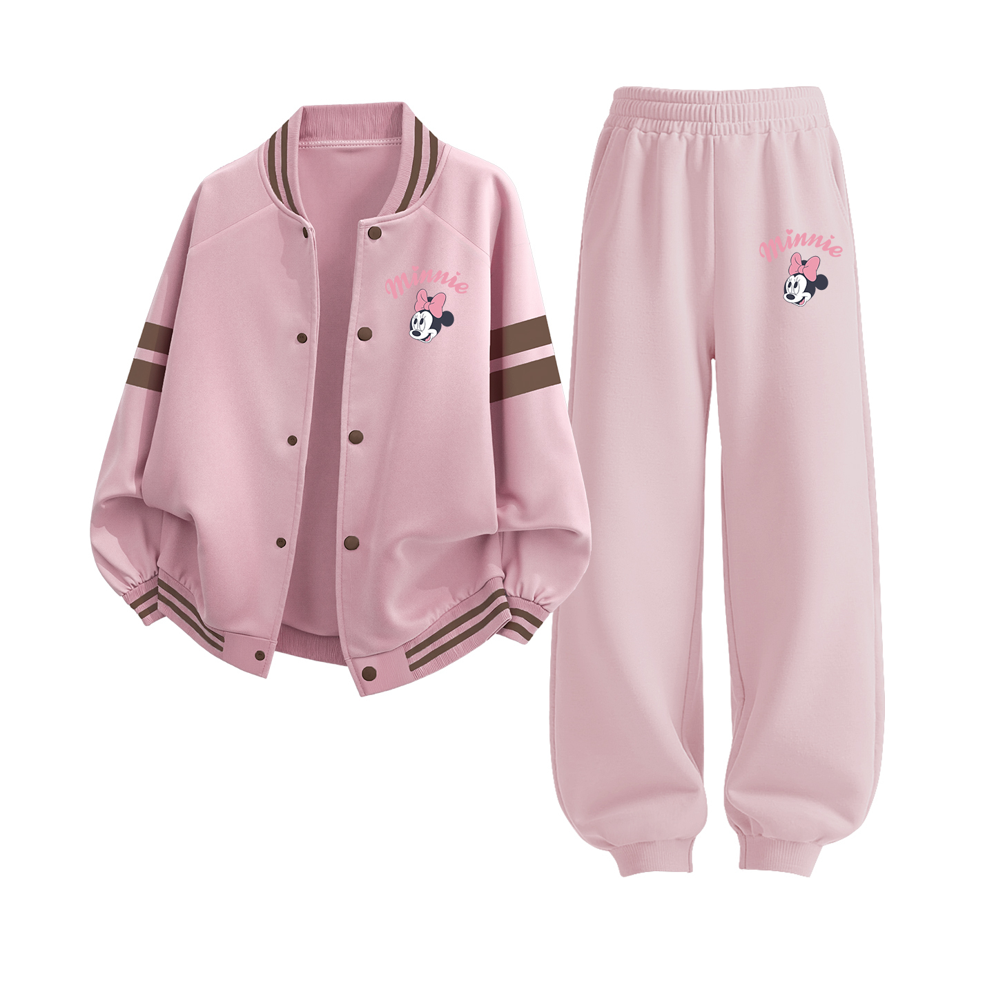 

Детская повседневная спортивная одежда Disney, розовый