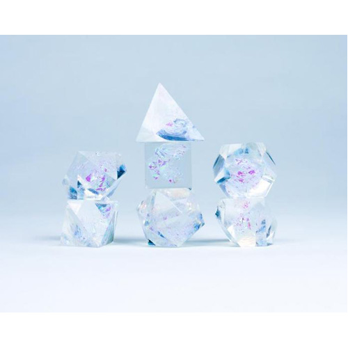 

Игровые кубики Clear Cloak And Dagger Poly 7 Set – Sirius Dice