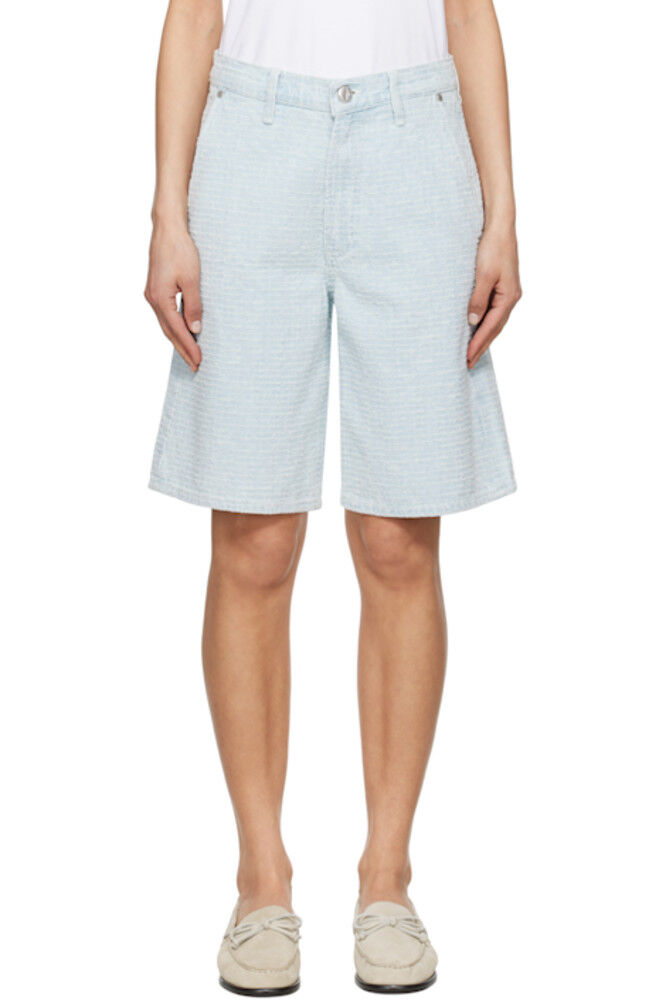 

Синие фактурные джинсовые шорты Tailored McKenna rag & bone